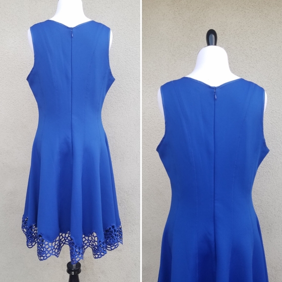 M by Maia Plus Size Fit And Flare Scuba Dress - Picture 3 of 6